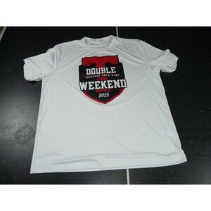 Texas Tech Red Raiders Basketball Double T Weekend 2025 White T-Shirt Men's 2XL